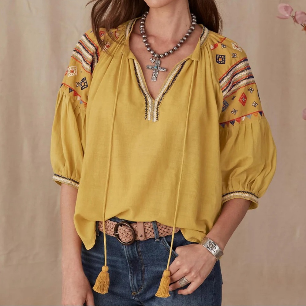 Geometric Salma Blouse by Alamwar “Walk the Earth”